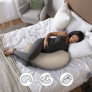 NEW Boppy Cuddle Pregnancy Support Pillow Organic Biscuit
